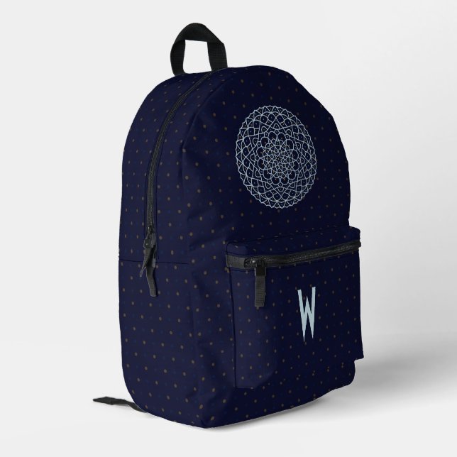 Celestial Night Printed Backpack (Back Corner Left)