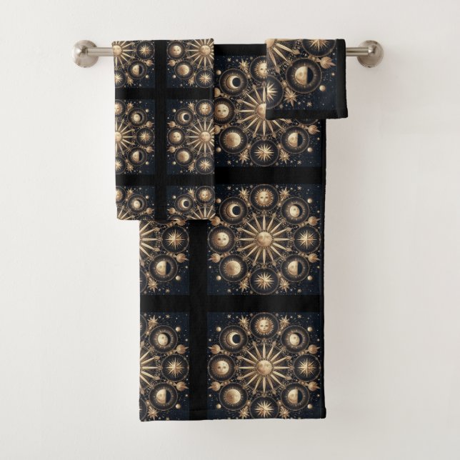 Celestial Night Sky Towel Set (Insitu)