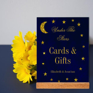 Celestial Night Sky Wedding Acrylic Sign