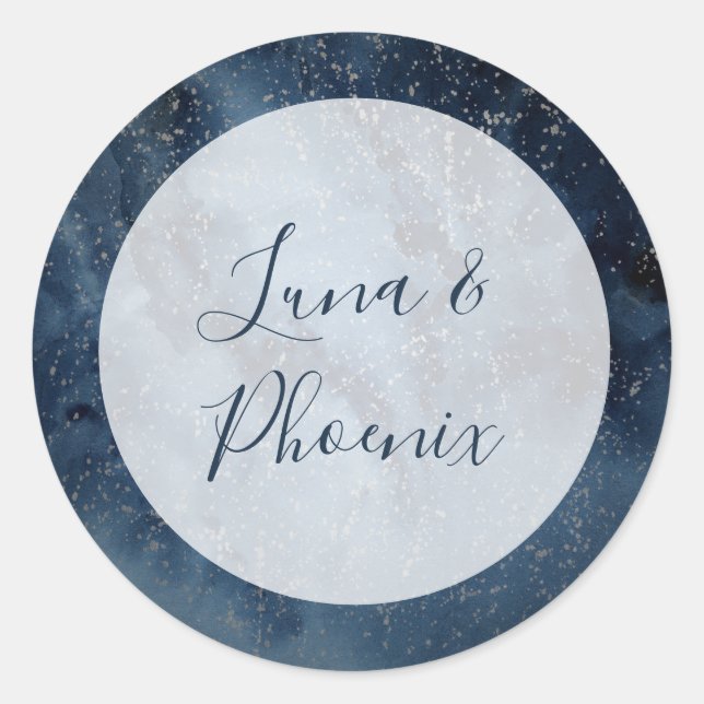 Celestial Night Sky With Frame Envelope Seals (Front)