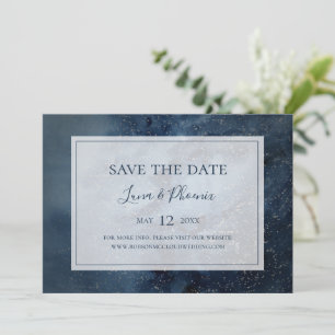 Celestial Night Sky With Frame Horizontal Save The Date