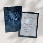 Celestial Night Sky With Frame Traditional Wedding Invitation<br><div class="desc">This celestial night sky with frame traditional wedding invitation is perfect for your enchanted under-the-stars wedding. The dark navy blue watercolor sky, dotted with silver stars, will set the tone for your evening boho outdoor wedding. Personalize it as you wish or keep it as is. Be sure to look through...</div>