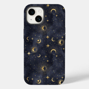 Celestial Night sky with stars sun moon Case-Mate  iPhone 14 Case