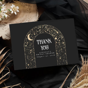 Celestial Night Stars Elegant Thank You Card