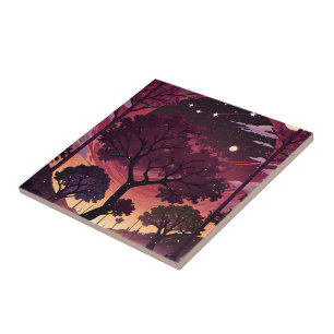 Celestial night tile