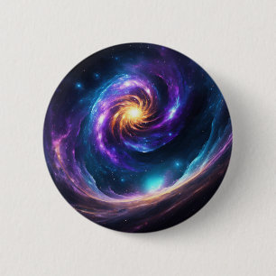 "Celestial Odyssey Print"Button 2 Inch Round Button