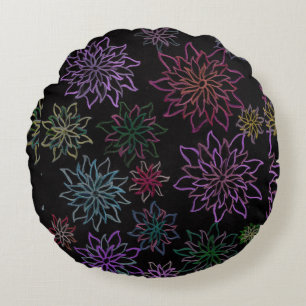 Celestial on round fluffy pillow. pillow