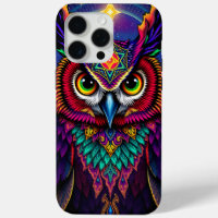 Celestial Owl Art: Starry Galaxy Cosmos