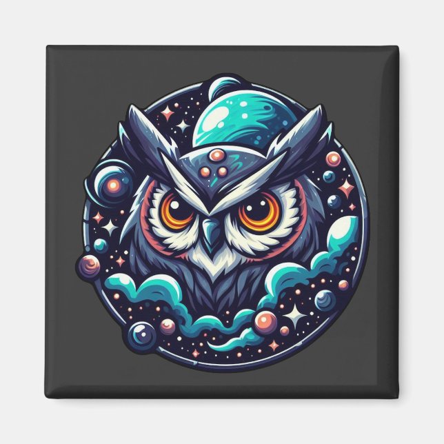 Celestial Owl Magnet (Front)