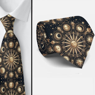 Celestial Pattern Diamond Tie