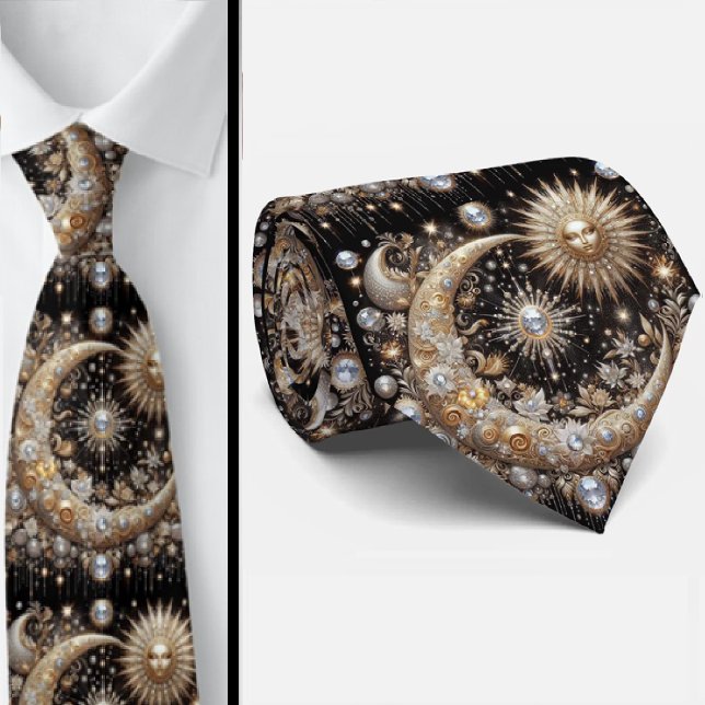 Celestial Pattern Diamond Tie (Creator Uploaded)