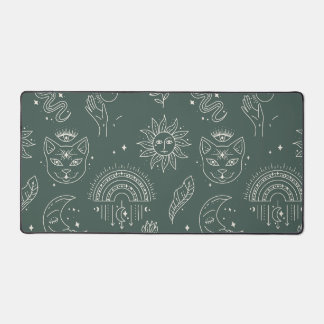 celestial pattern of third-eye cats desk mat