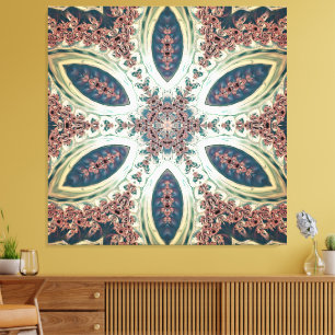 Celestial Petals of Infinity Canvas Print