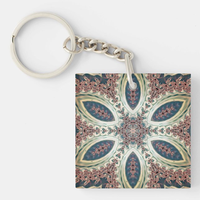 Celestial Petals of Infinity Keychain (Front)