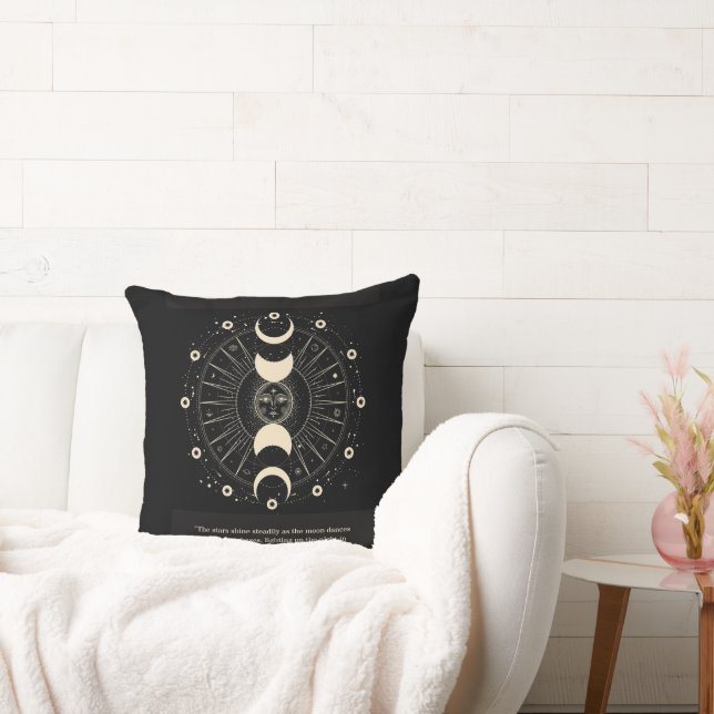 Celestial Phases Throw Pillow (Couch)