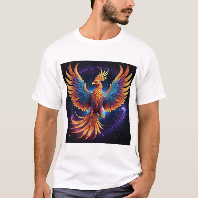 "Celestial Phoenix Rebirth T-Shirt" T-Shirt (Front)