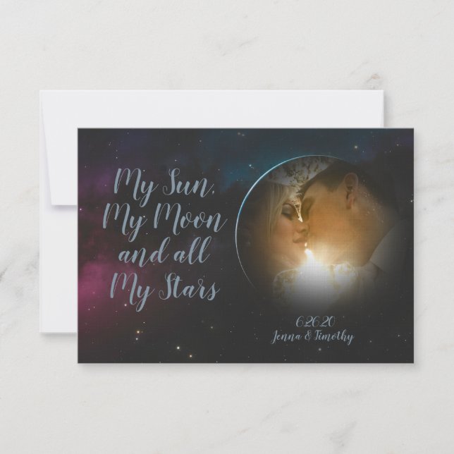 Celestial Photo Thank You Cards (Front)