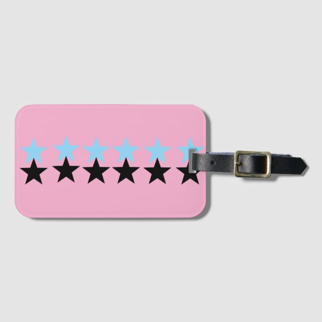 Celestial Pink  Luggage Tag (Front Horizontal)