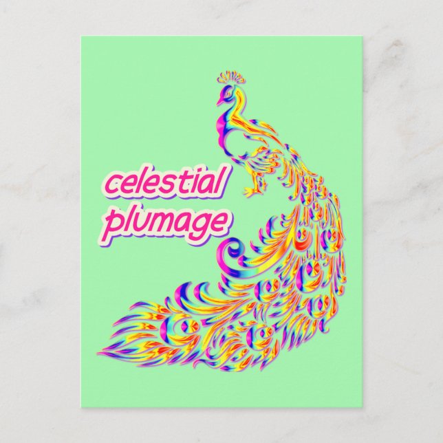 celestial plumage postcard (Front)