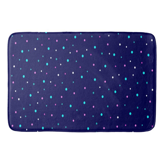Celestial Polka Dots Bath Mat (Front)