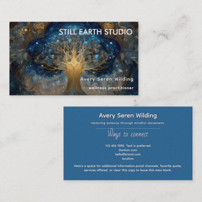 Celestial Portal | Tree of Life Business Card (Front/Back)
