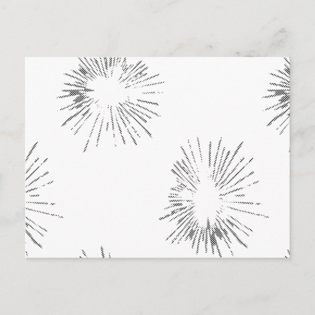 Celestial Postcards | Chic Modern Starburst Mail (Front)