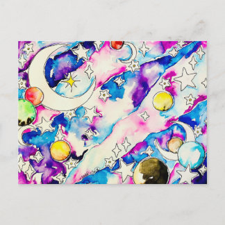 Celestial Poster Holiday Postcard