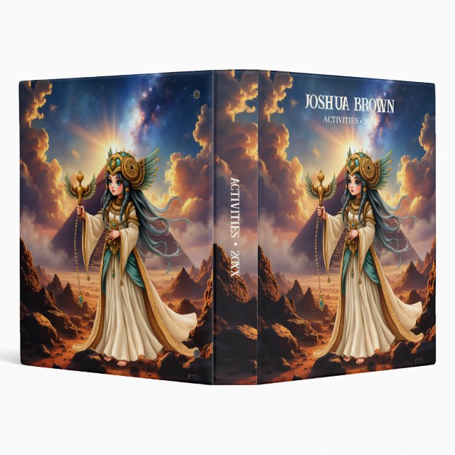 Celestial Priestess of the Golden Pyramid.  Binder (Background)