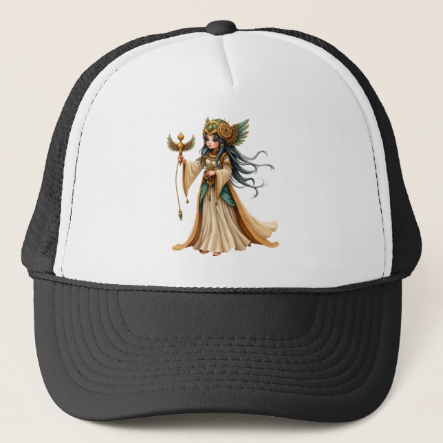 Celestial Priestess of the Golden Pyramid. Trucker Hat (Front)