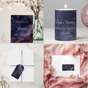 Celestial Quinceañera, custom Gift Tags