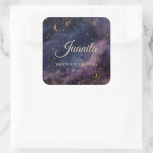Celestial Quinceañera, custom Square Sticker