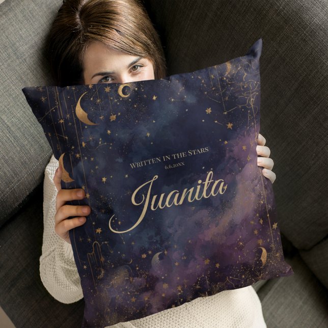 Celestial Quinceañera, custom Throw Pillow (Creator Uploaded)