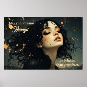 Celestial Reverie / Stardust & Shadows   Quote Poster