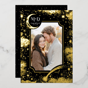 Celestial Romantic Starry Night Wedding Photo