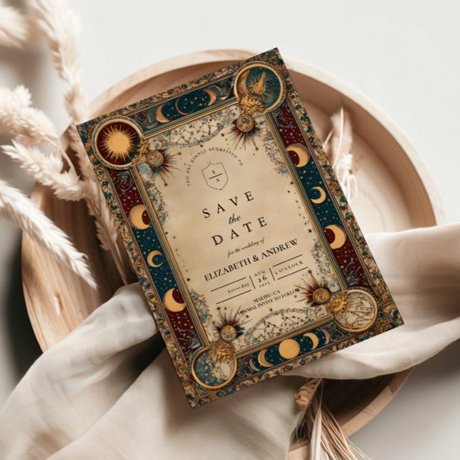 Celestial Royal Baroque Wedding Save The Date (Creator Uploaded)