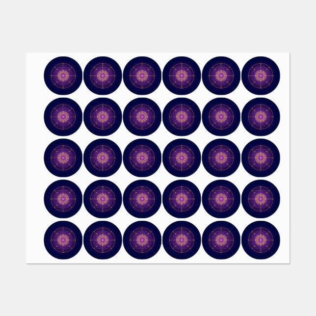 Celestial Sacred Mandala – Mystic Geometry (Sheet)