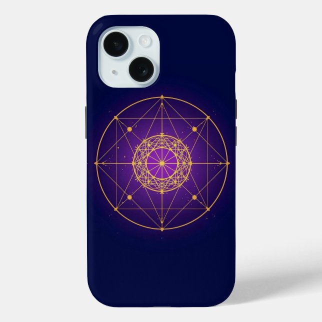Celestial Sacred Mandala – Mystic Geometry Case-Mate iPhone Case (Back)