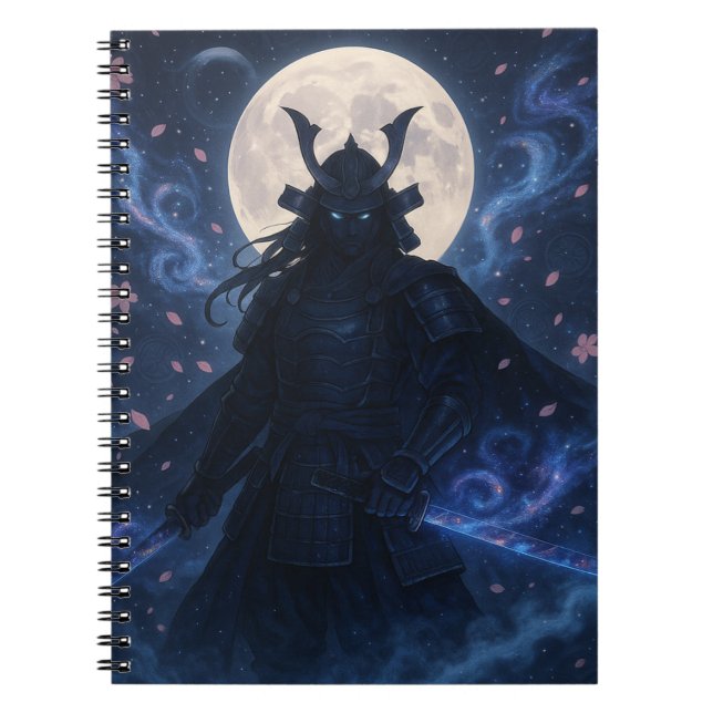 Celestial Samurai Notebook | Anime Fantasy Warrior (Front)
