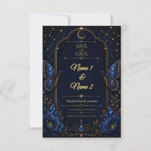 Celestial Sapphire Save the Date Invitation