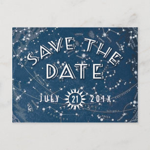 Celestial Save the Date Postcard