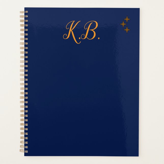 Celestial Scholar Blue Binder Study Essential Planner (Front)