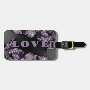 Celestial Sentiments I Love You Galactic Greeting Luggage Tag