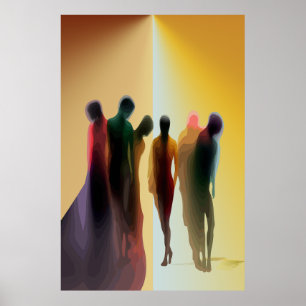 Celestial Shadows: A Soulful Celebration Poster