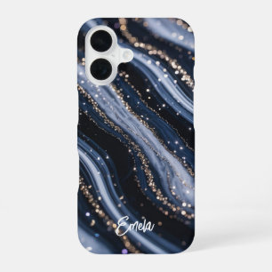 Celestial Shimmer Marble Case w/ Name