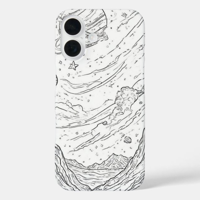 Celestial Sketch View Case-Mate iPhone Case (Back)
