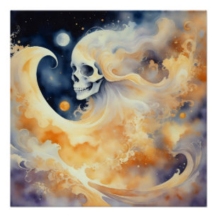 Celestial Skull  Poster