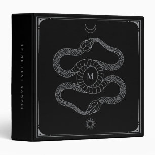Celestial Snake Book of Shadows Ouroboros Symbol Binder