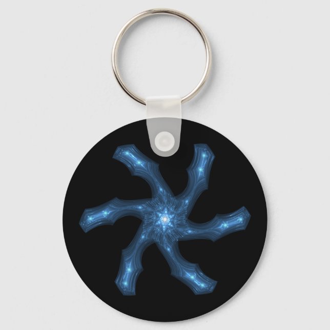 Celestial Snowflake -  Keychain (Front)