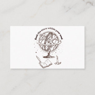 Celestial Soul Wisdom Vintage Armillary Sphere Business Card