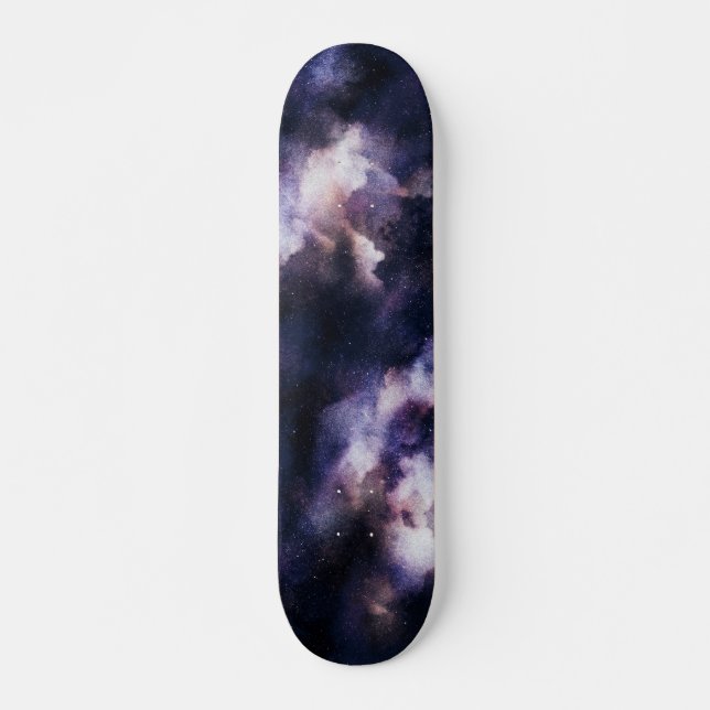 Celestial Space Galaxy Night Sky Skateboard (Front)